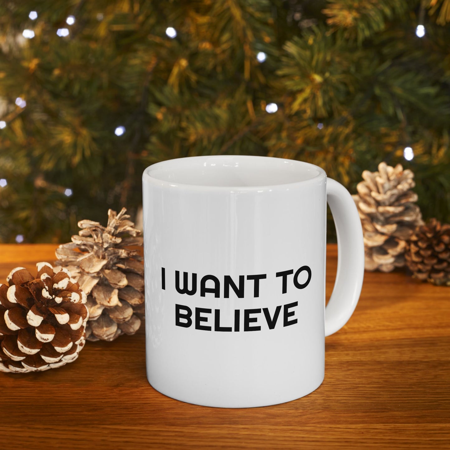 Udderly Abducted UFO Mug - I Want to Believe