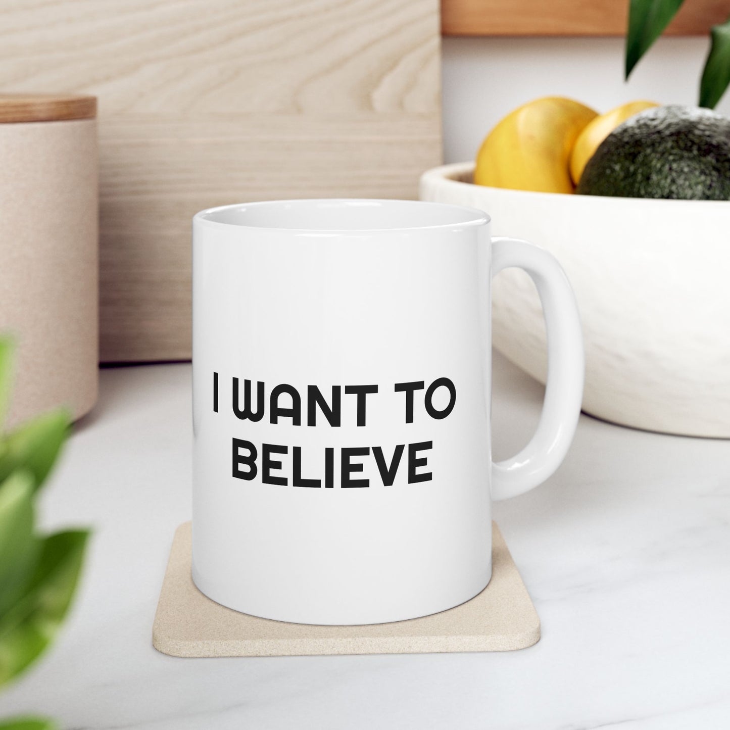 Udderly Abducted UFO Mug - I Want to Believe