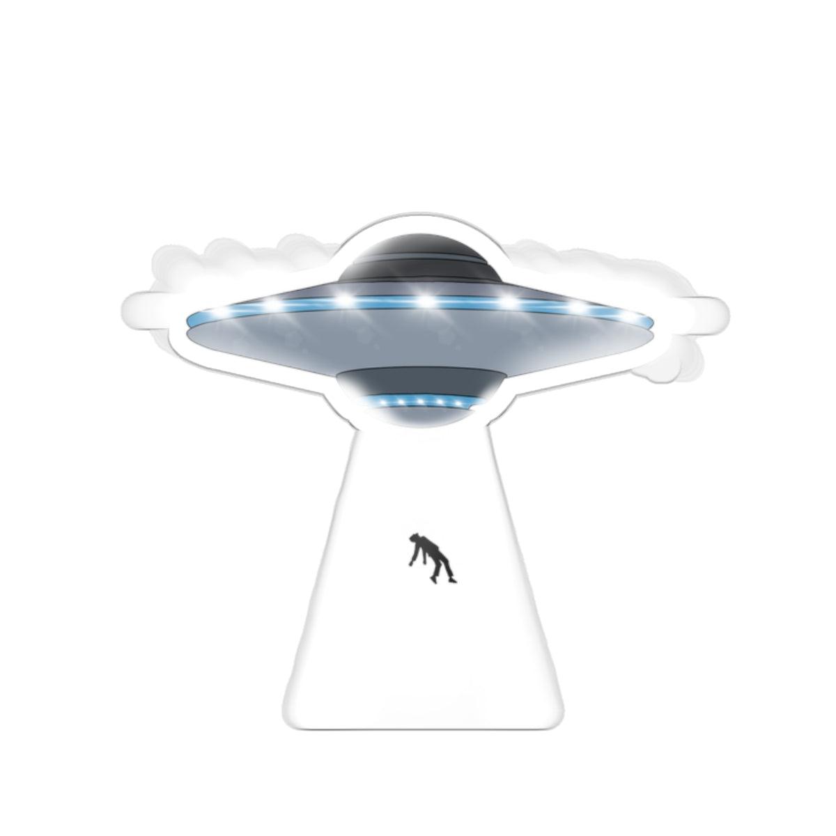 UFO beaming up a person