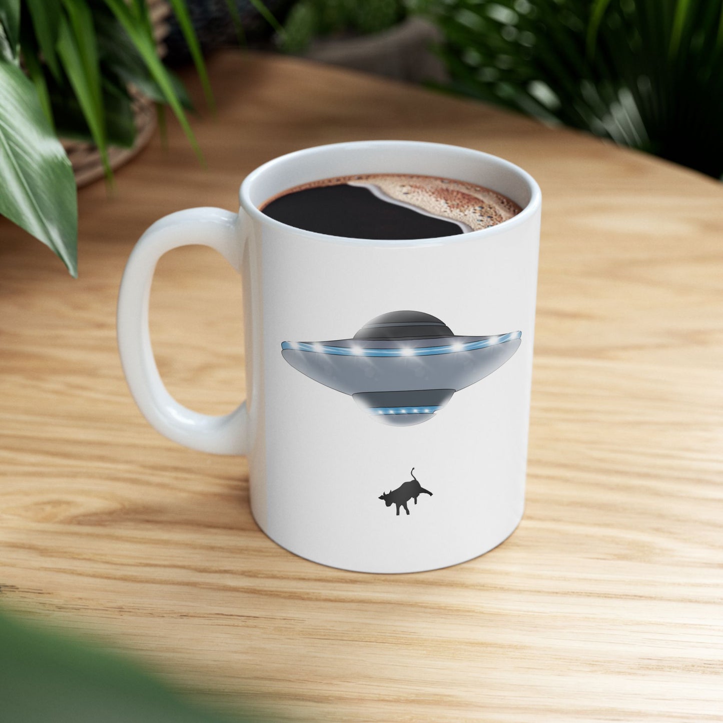 Udderly Abducted UFO Mug - I Want to Believe