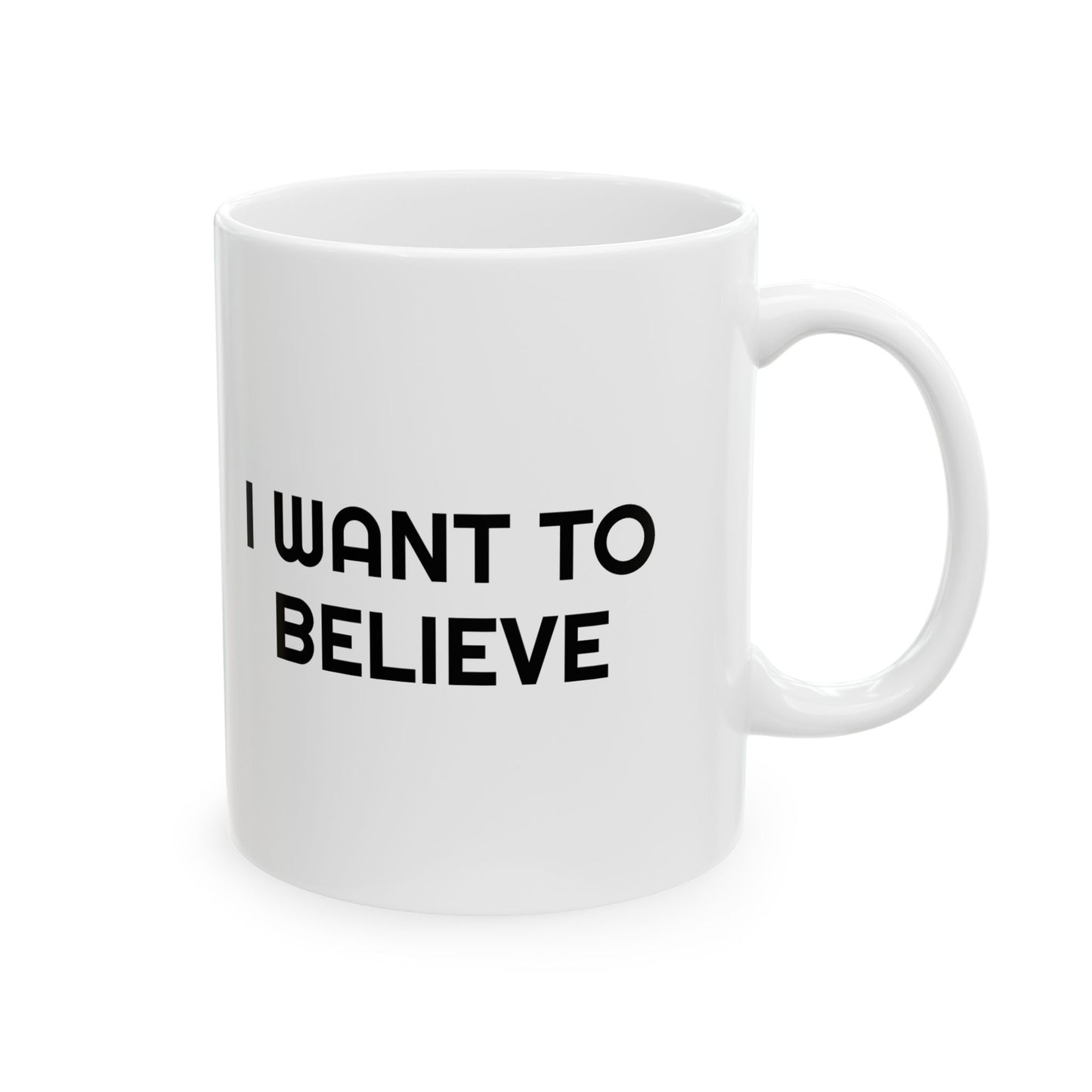 Udderly Abducted UFO Mug - I Want to Believe