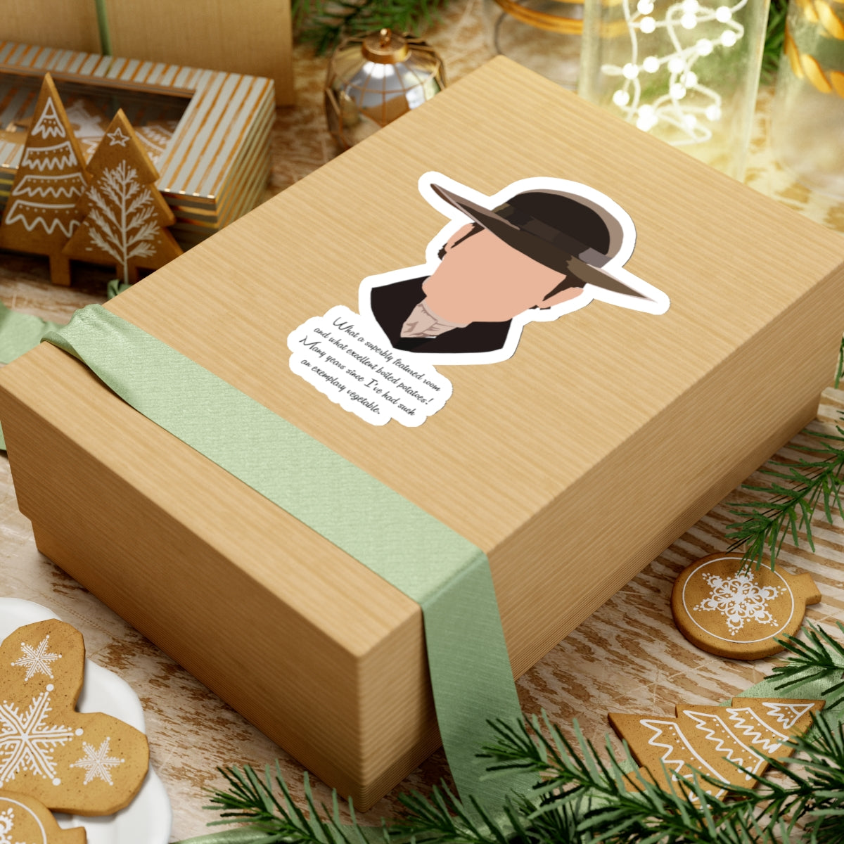 Mr. Collins Pride and Prejudice Quote, Vintage Mr. Collins Silhouette Sticker, Hilarious P and P Quote, Quirky Literary Decor for Austen Fan