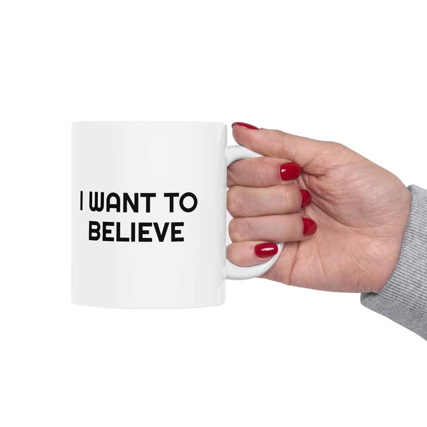 Udderly Abducted UFO Mug - I Want to Believe
