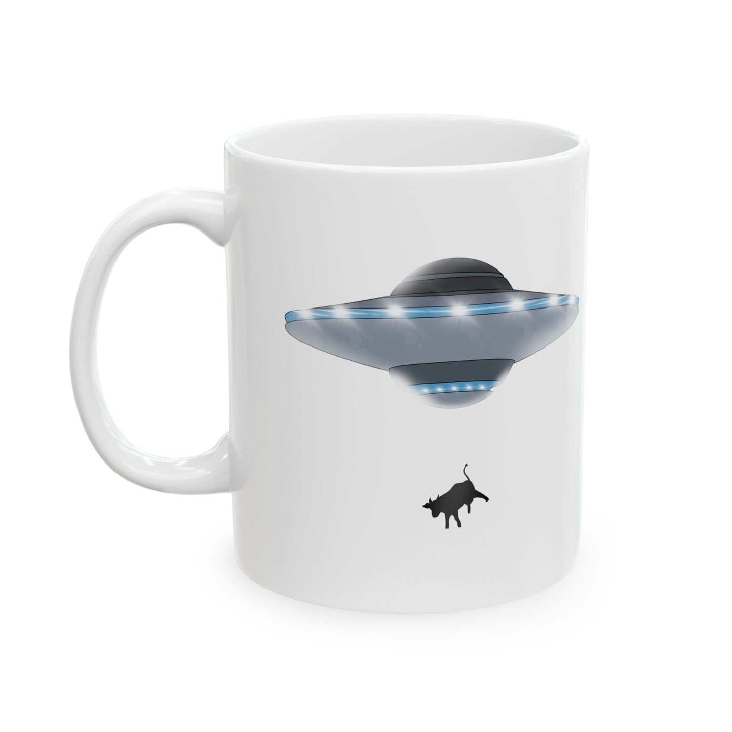Udderly Abducted UFO Mug - I Want to Believe