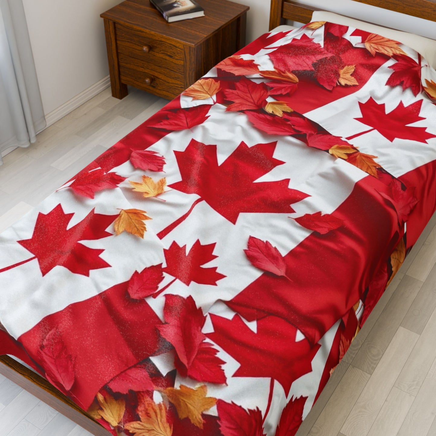 The Most Canadian Blanket Ever - Cozy Velveteen Throw