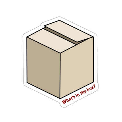 "What's In The Box?" Movie Quote Sticker