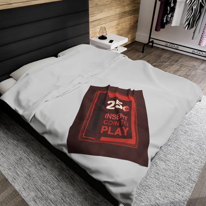 Retro Gamer's Dream Velveteen Blanket – Cozy Up with Arcade Nostalgia