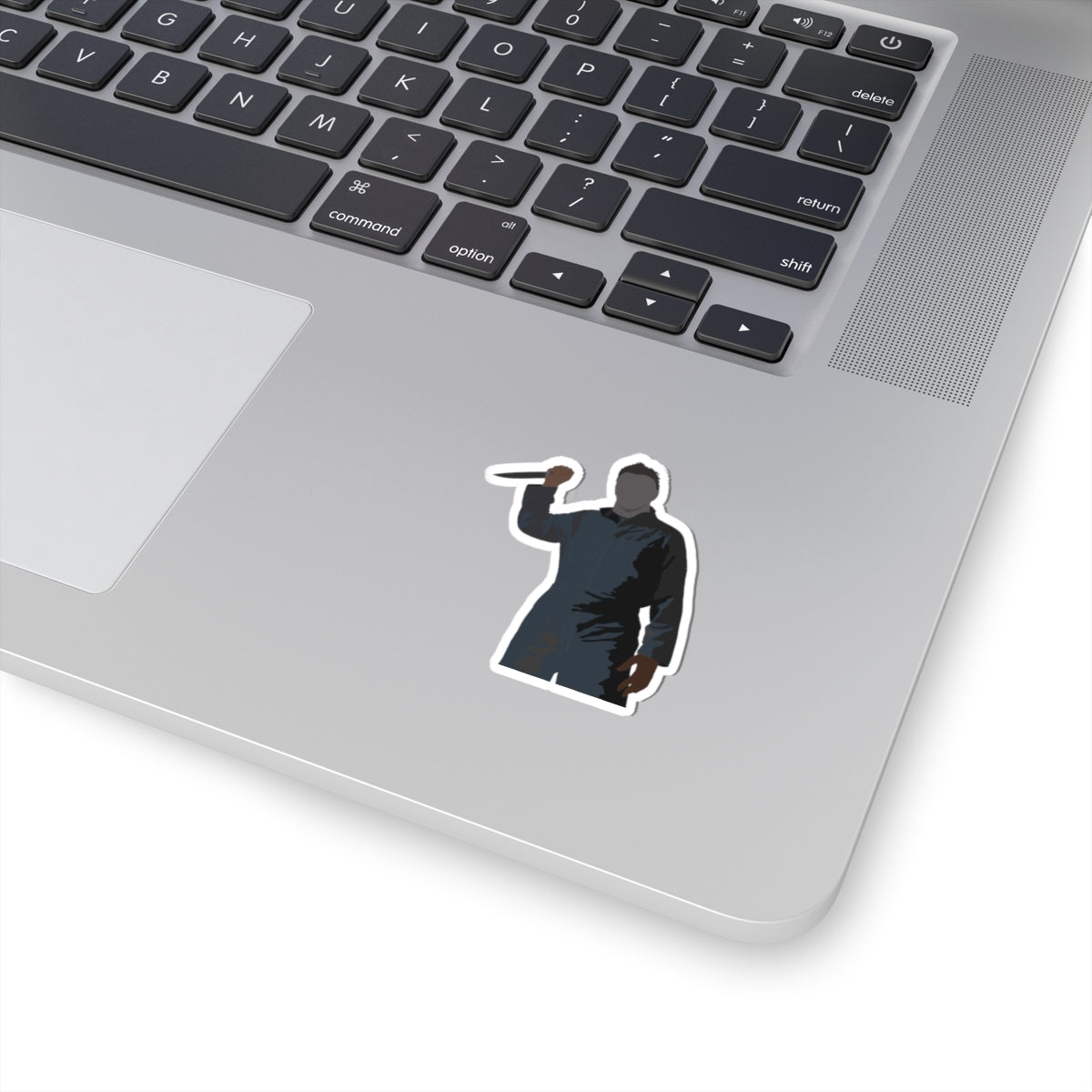 Scary Halloween Bad Guy silhouette - sticker