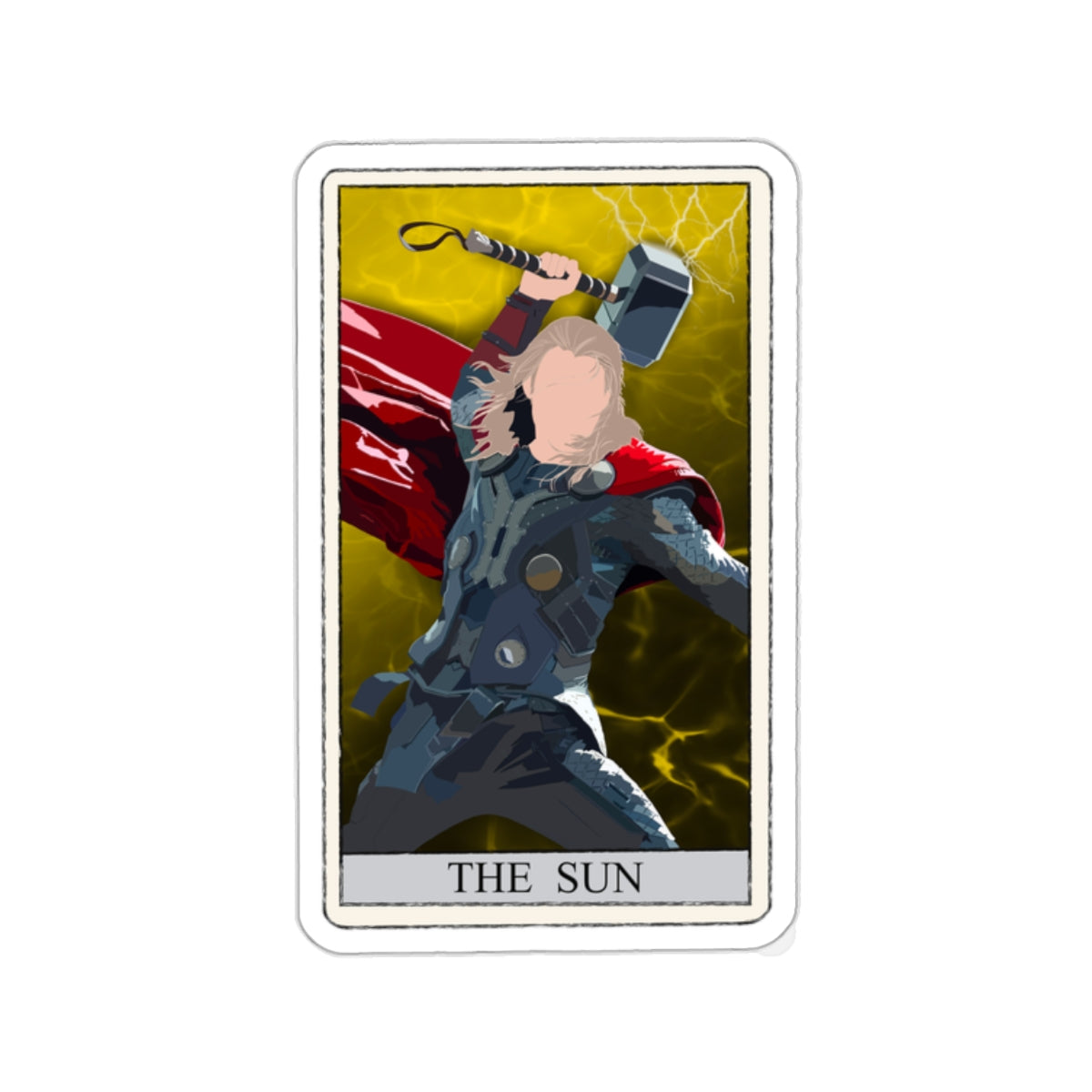 The Sun Tarot Card Sticker – Fan Art