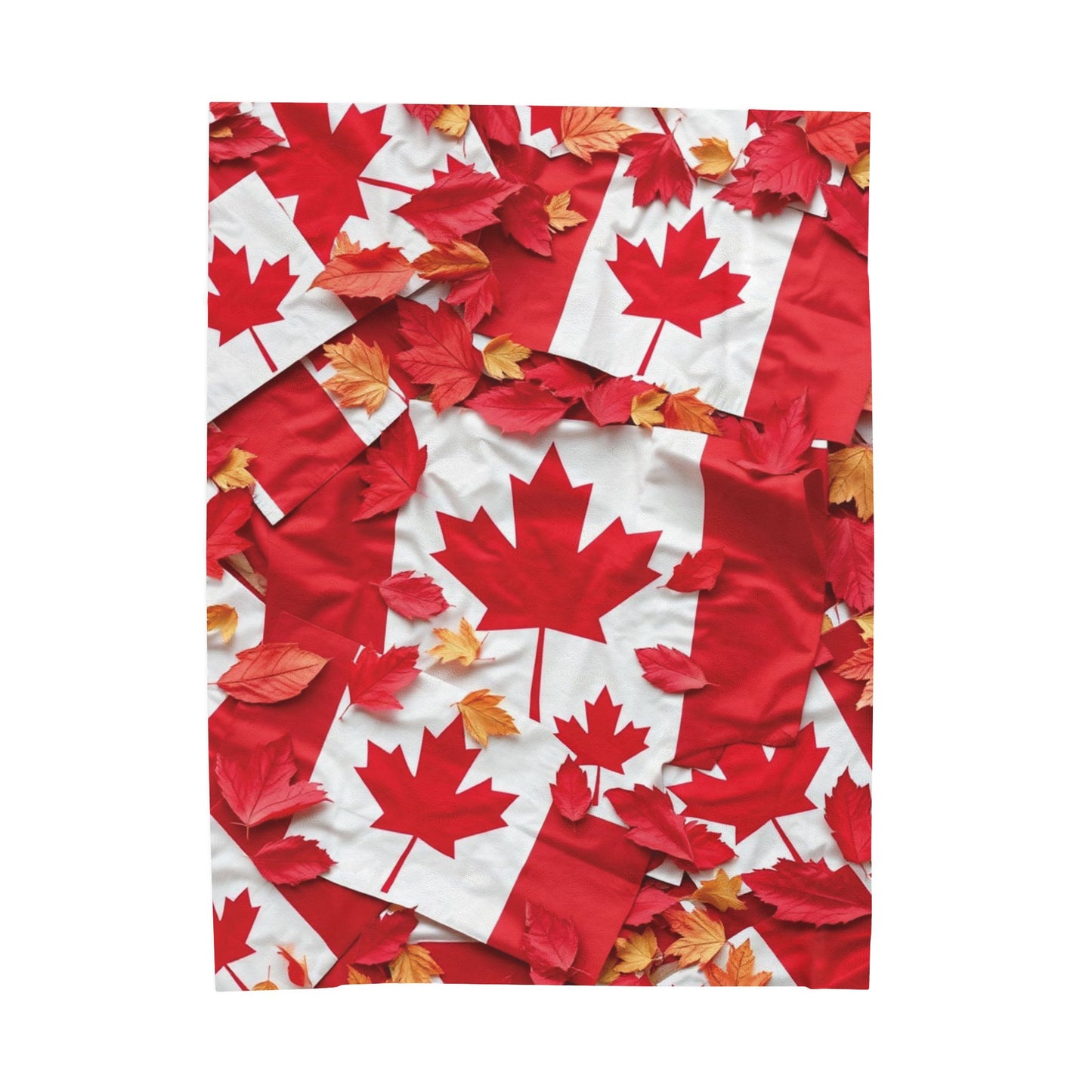 The Most Canadian Blanket Ever - Cozy Velveteen Throw