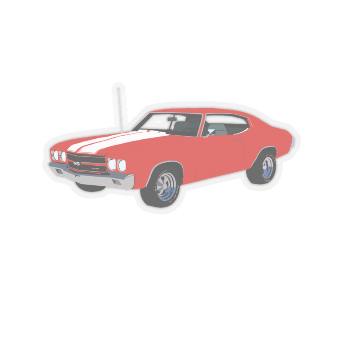 Vintage Red Chevelle Sticker