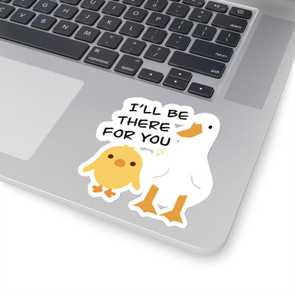 Chick and a Duck sticker