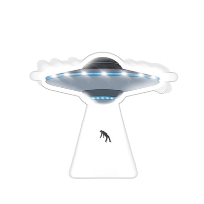 UFO beaming up a person