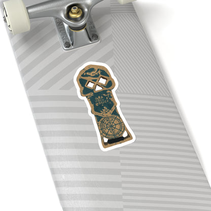 Copper Bones Skeleton Key Sticker