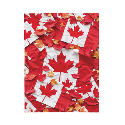 The Most Canadian Blanket Ever - Cozy Velveteen Throw