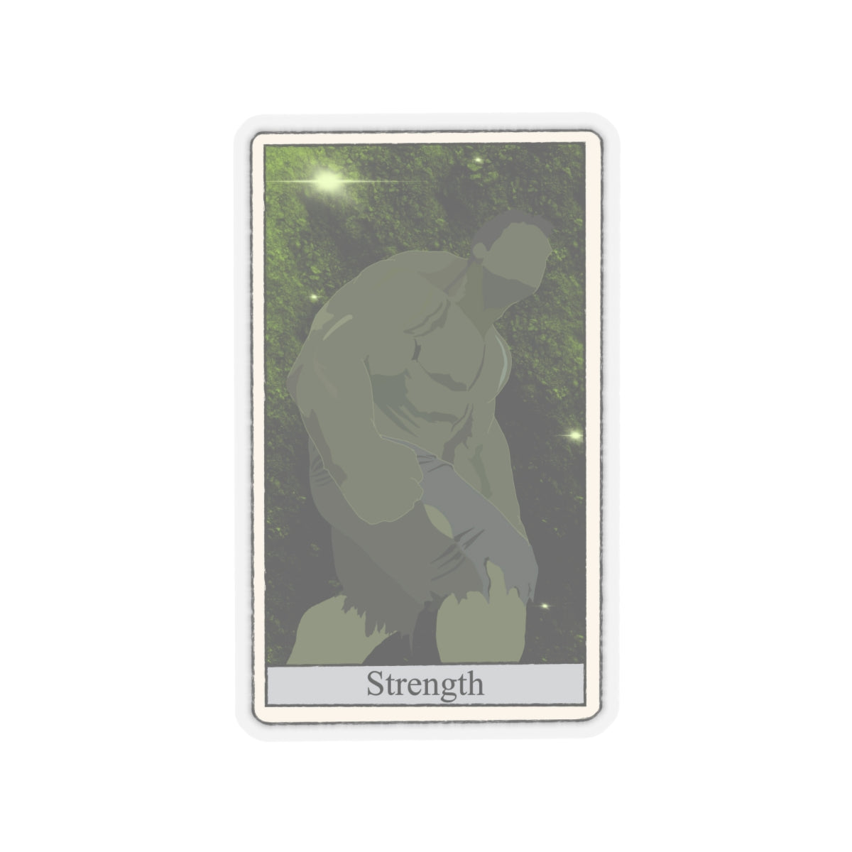 Tarot Card of Strength Sticker | Fan Art