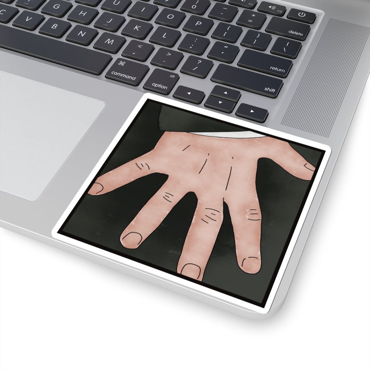 Pride and Prejudice themed image of Mr. Darcy's hand flex - sticker