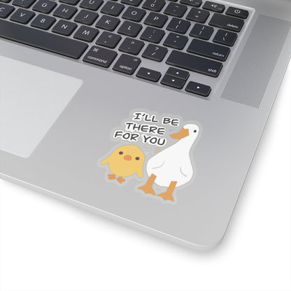 Chick and a Duck sticker