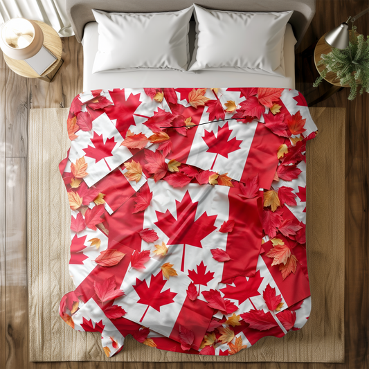 The Most Canadian Blanket Ever - Cozy Velveteen Throw