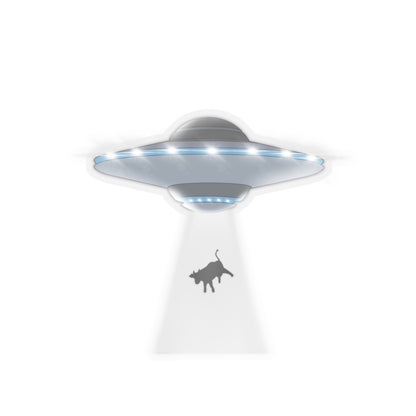 UFO beaming up a cow