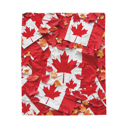 The Most Canadian Blanket Ever - Cozy Velveteen Throw