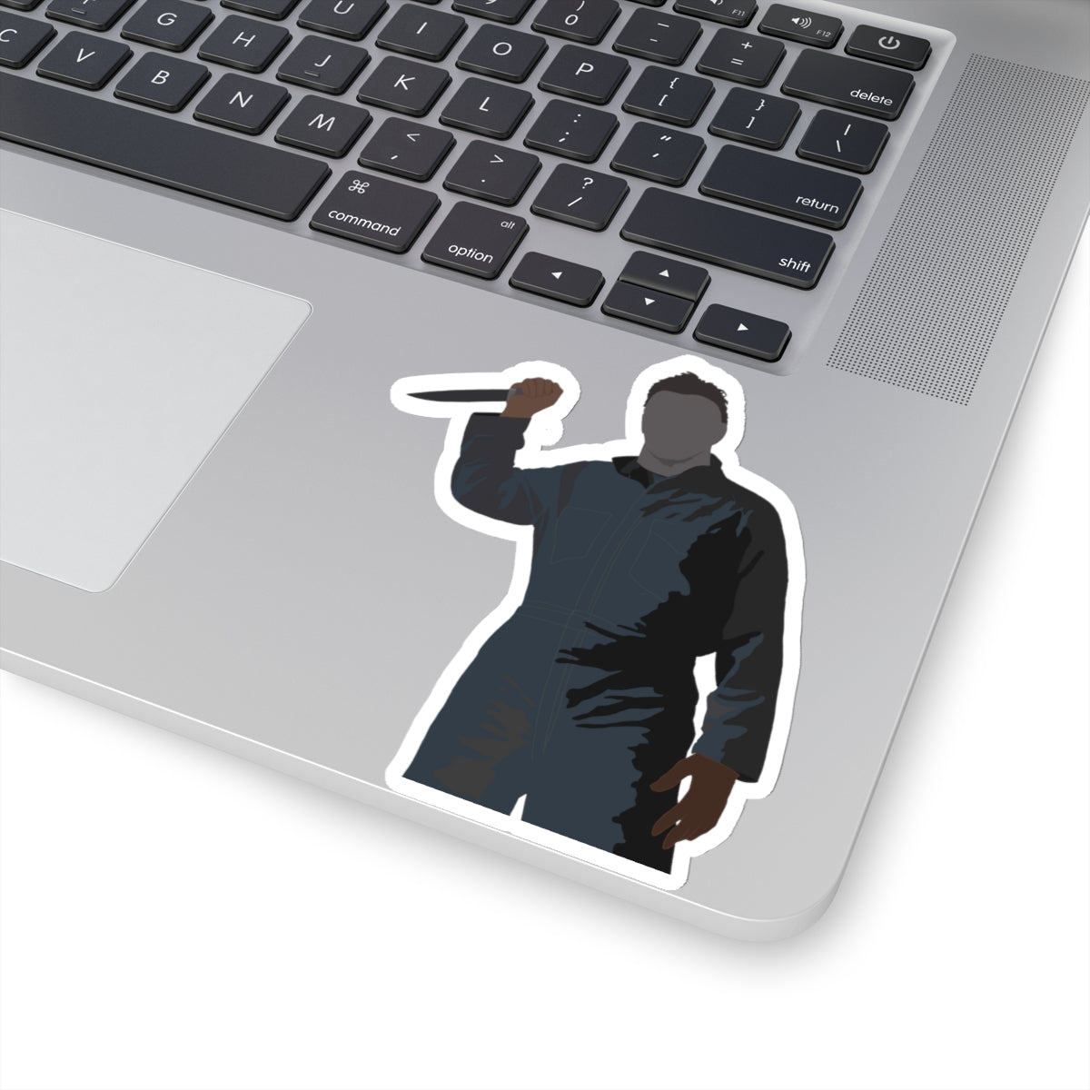 Scary Halloween Bad Guy silhouette - sticker