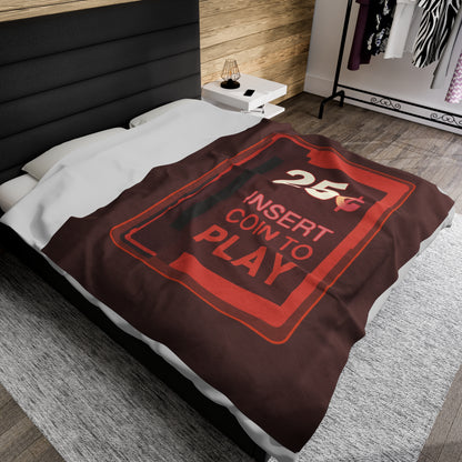 Retro Gamer's Dream Velveteen Blanket – Cozy Up with Arcade Nostalgia