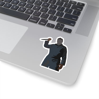 Scary Halloween Bad Guy silhouette - sticker