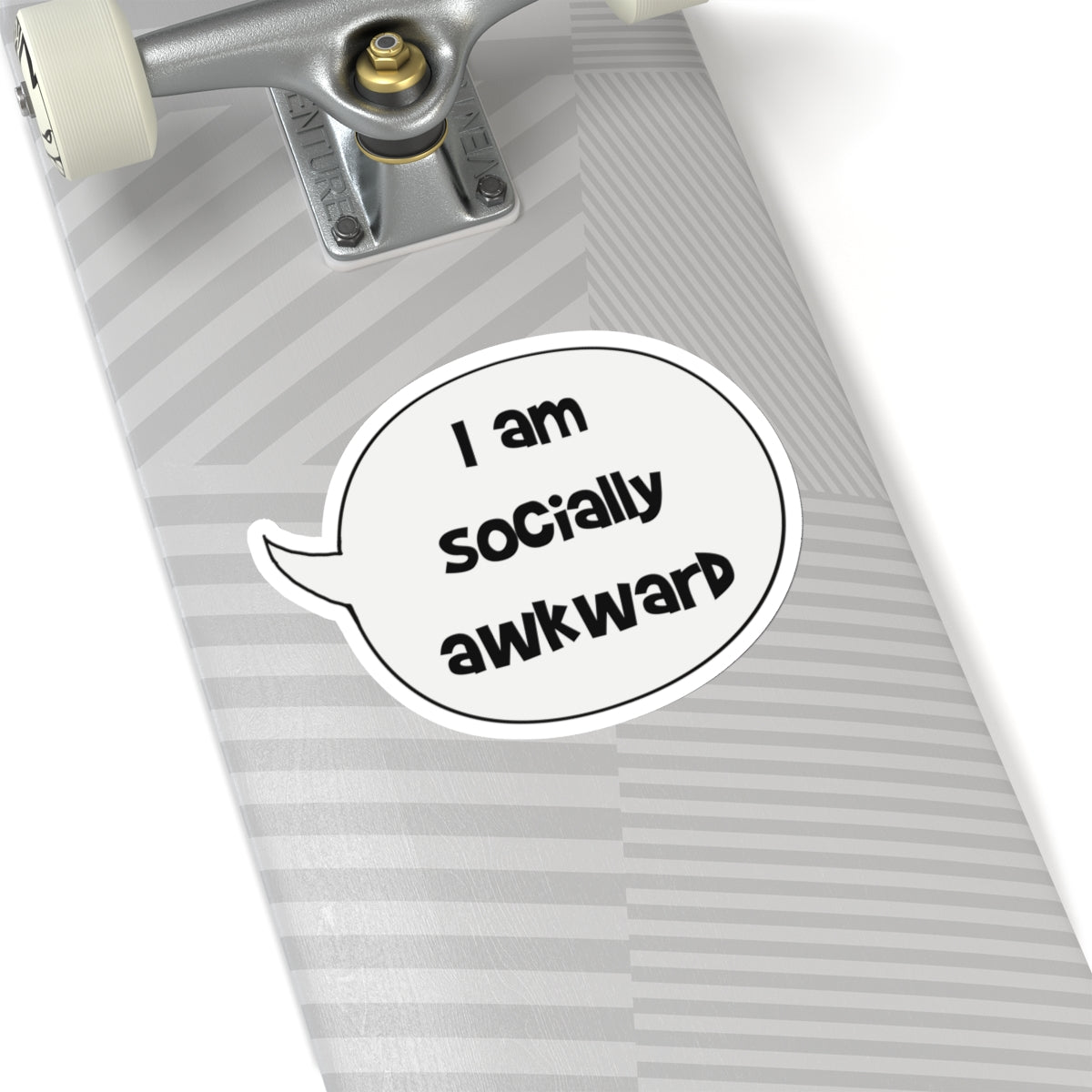 I am socially awkward sticker | Speech bubble sticker | funny anxiety quote