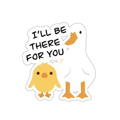 Chick and a Duck sticker