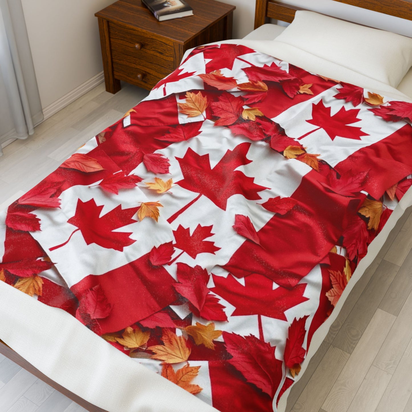 The Most Canadian Blanket Ever - Cozy Velveteen Throw