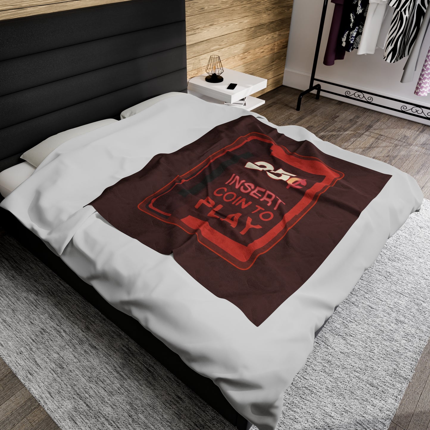 Retro Gamer's Dream Velveteen Blanket – Cozy Up with Arcade Nostalgia