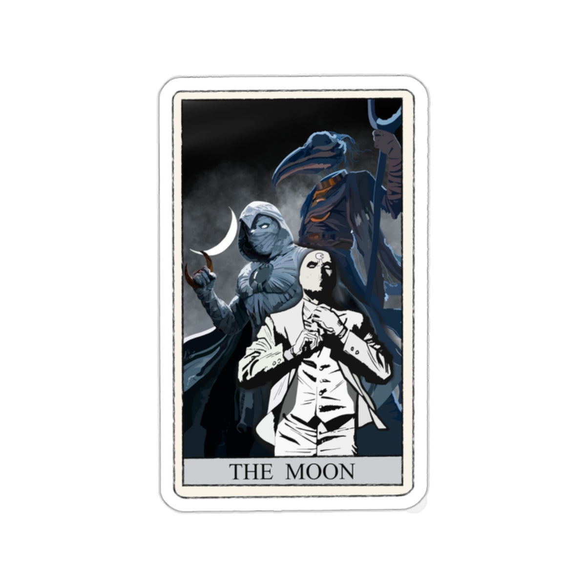 Tarot Card of The Moon - Sticker