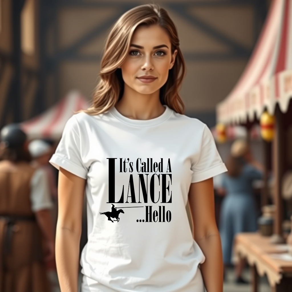 Knight's Tale Tshirt - It's Called a Lance ... Hello