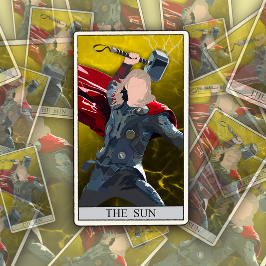 The Sun Tarot Card Sticker – Fan Art